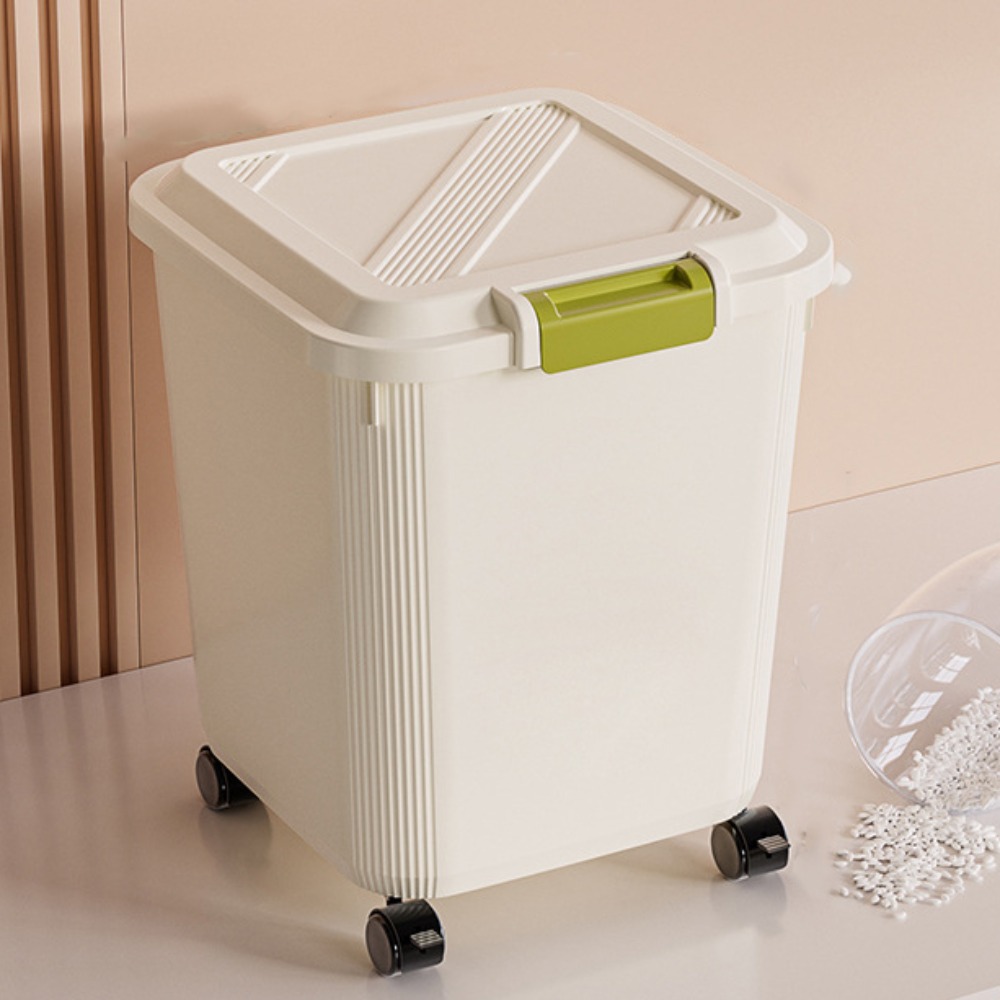 Food Storage On Wheels - Durable Insect Proof Rice Storage Box