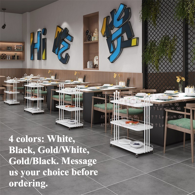 Food Storage On Wheels - Restaurant Food Rack Tableware Storage Rack