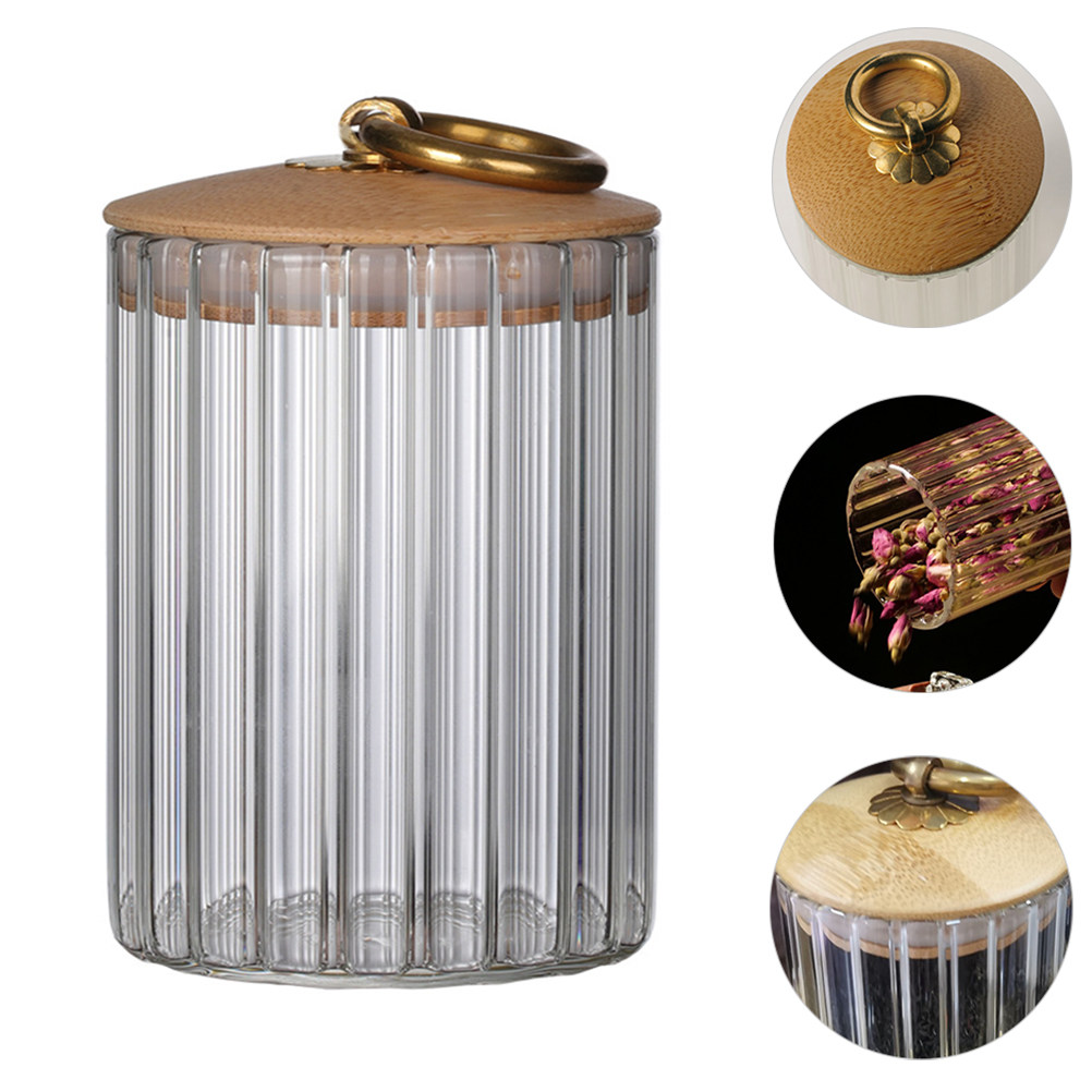 Food Storage Containers Glass - Airtight Glass Storage Jars for Tea