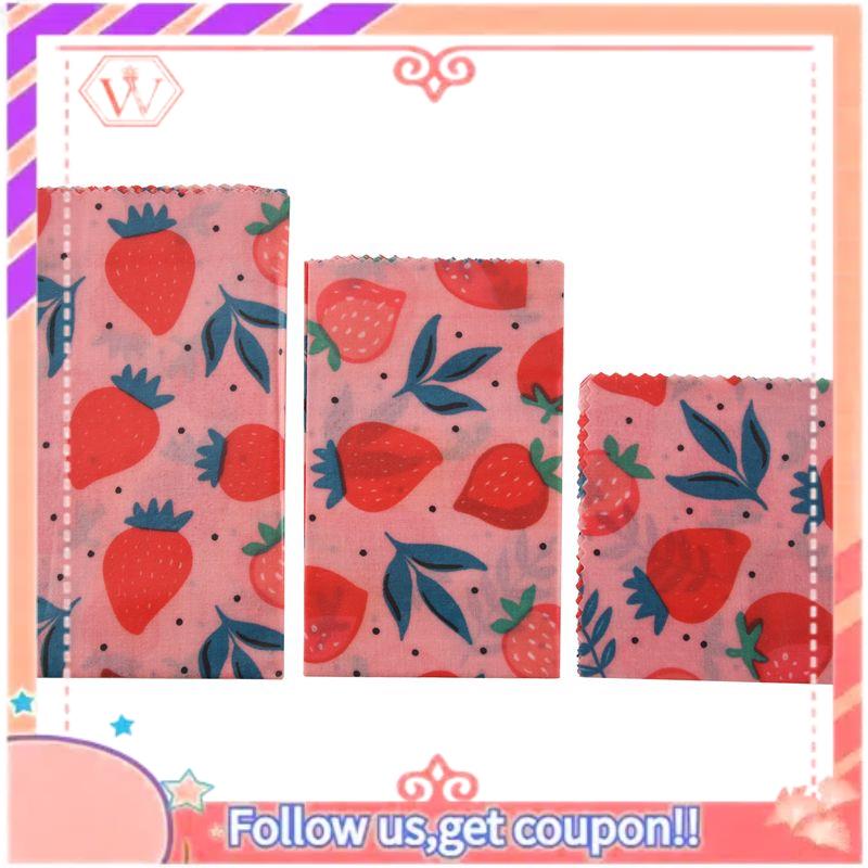 Beeswax Food Wrap - 1Set Reusable Beeswax Cloth Wrap Food