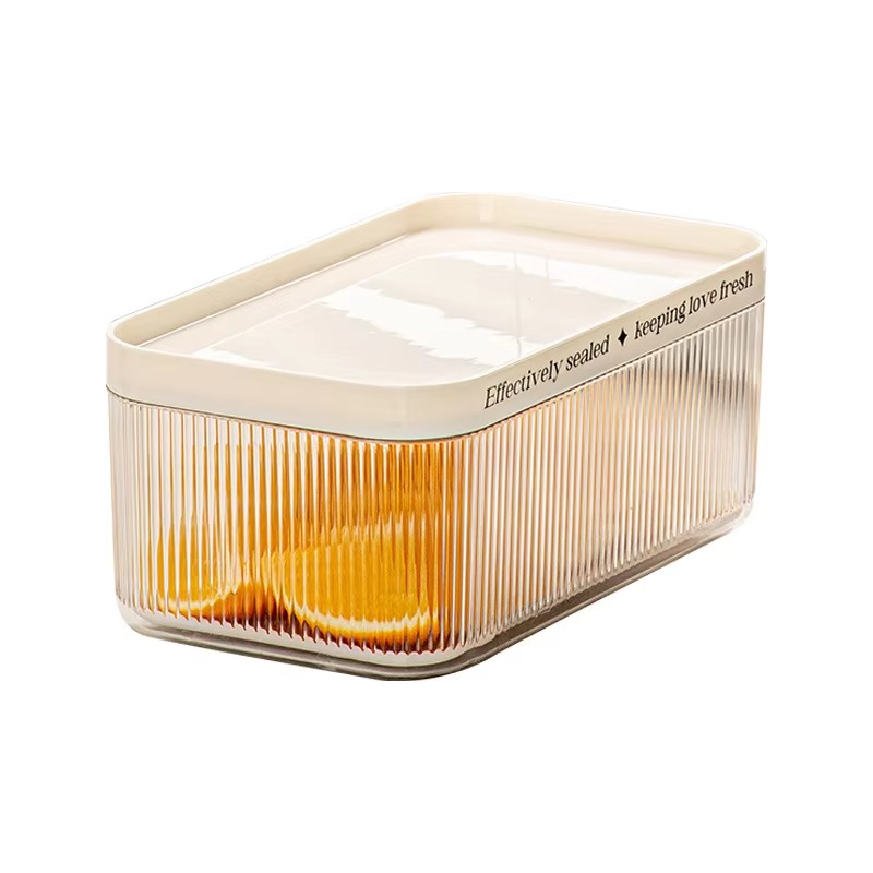 Food Storage Pet - Stackable Plastic Rectangle PET Refrigerator Organizer
