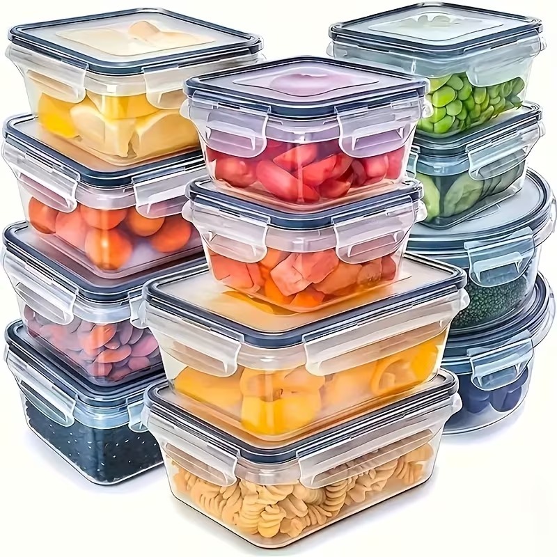 Food Storage Ideas - 4-Piece Clear Food Storage Containers with