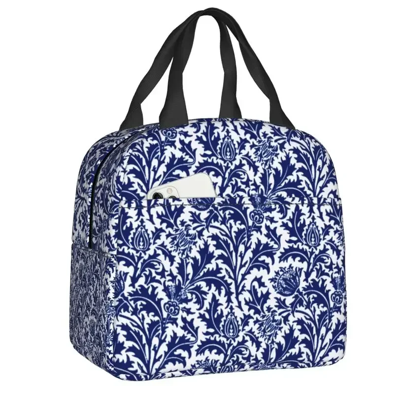 Food Storage With Compartments - William Morris Thistle Damask Thermal Insulated