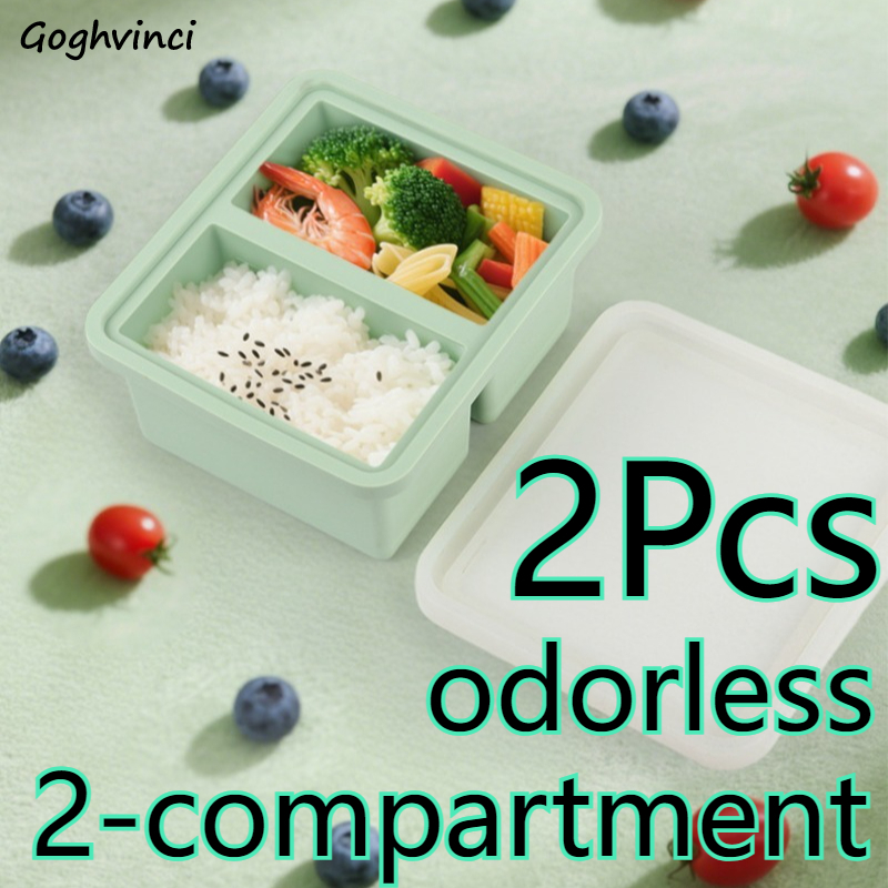 Food Storage With Compartments - Lunch Box Microwave-safe Freezer Compartment Food