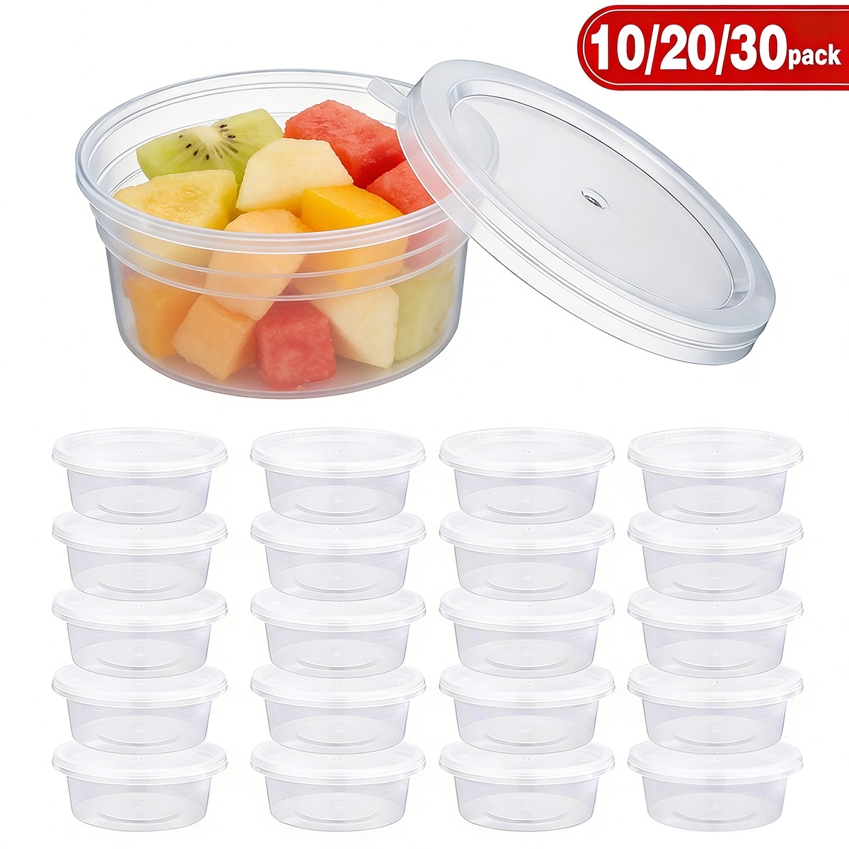 Food Storage Ideas - 10/20/40 Pack Small Slime Containers With