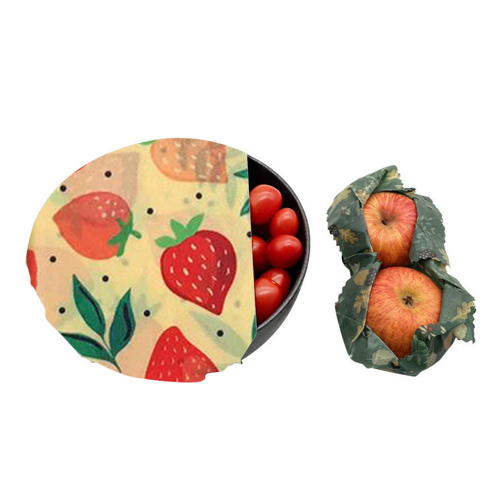 Beeswax Food Wrap - 4x Beeswax Food Wraps for Wrapping