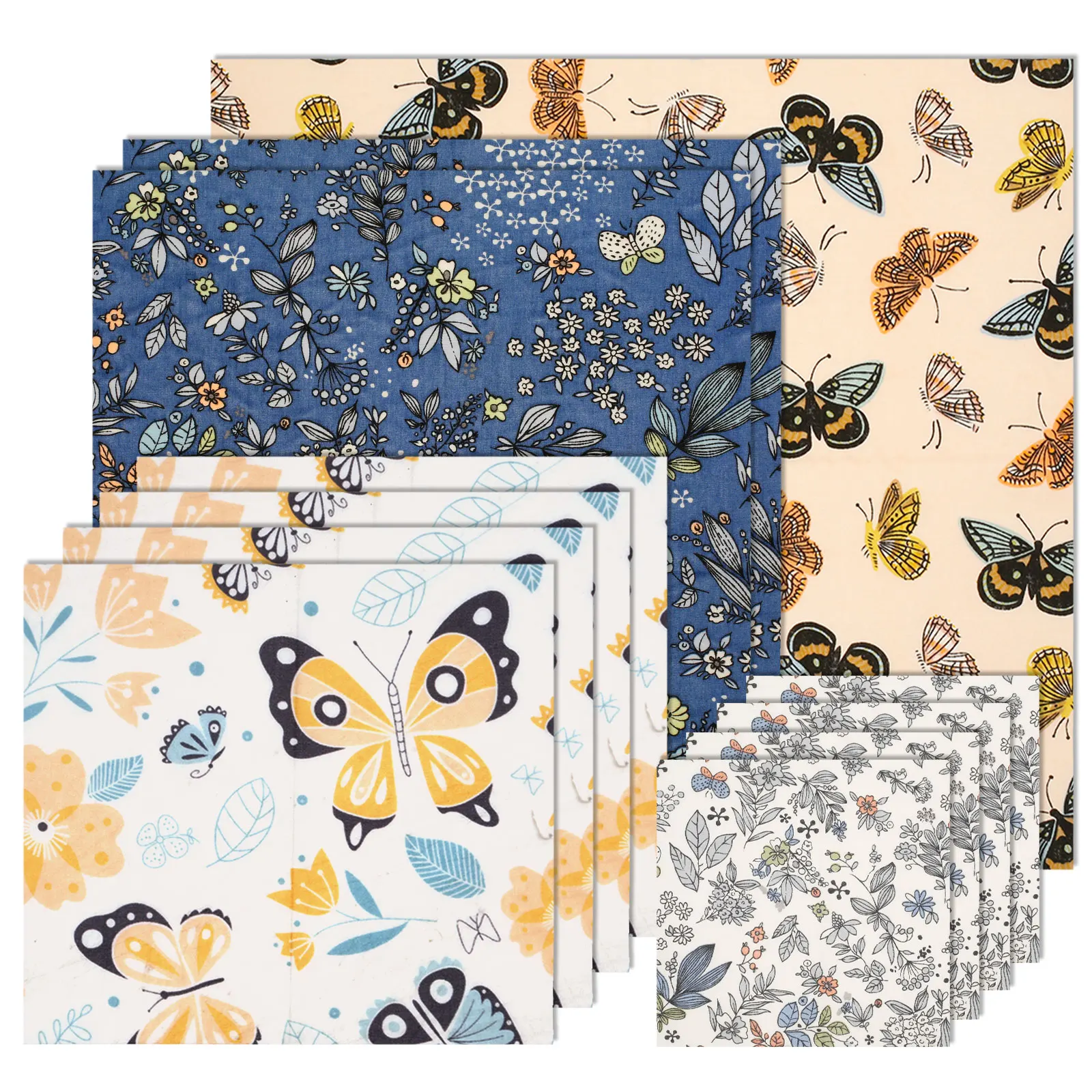 Beeswax Food Wrap - 11 Pcs Beeswax Food Wrap Set