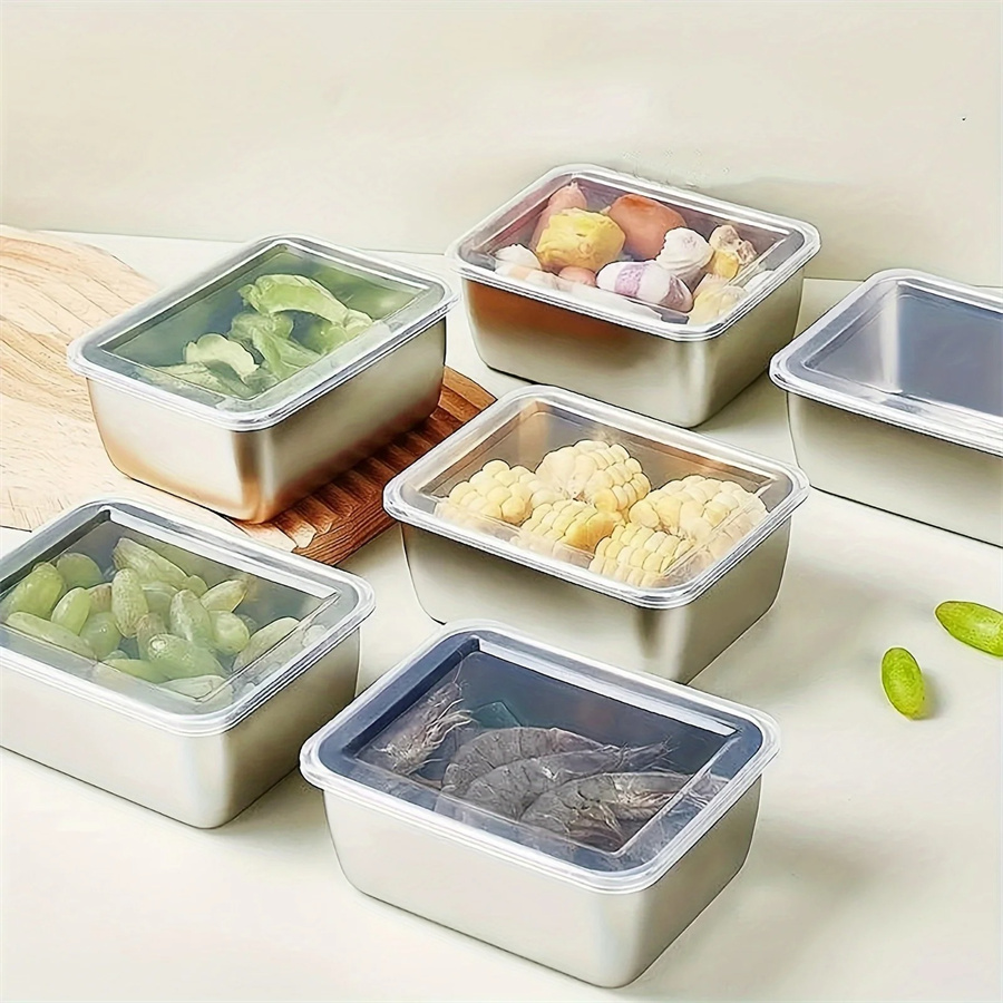 Food Storage Ideas - 1/3/5pcs Stainless Steel Food Storage Box