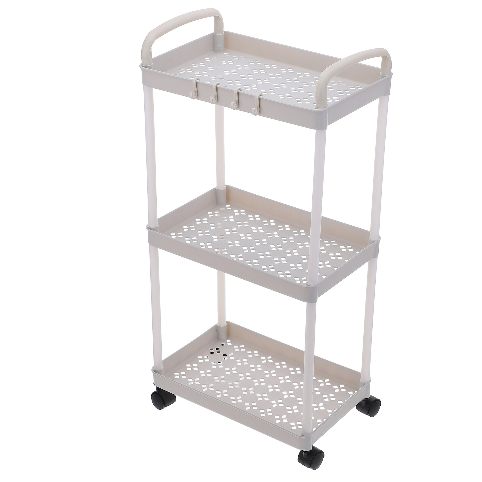 3 Tier Plastic Utility Cart Ro - Food Storage On Wheels ulasan dan harga