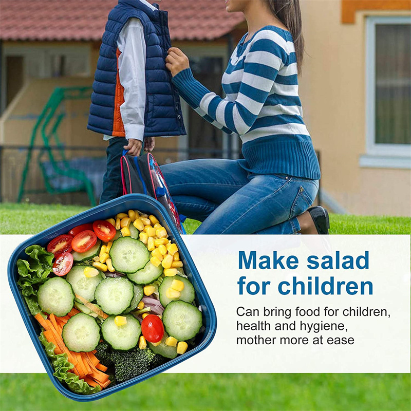 Portable Salad Lunch Container - Food Storage With Compartments ulasan dan harga