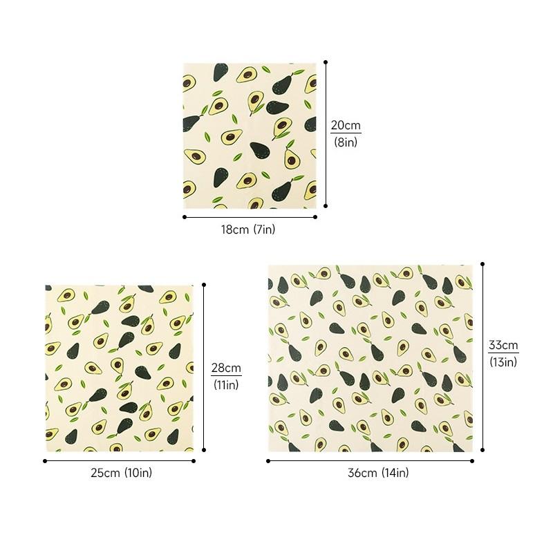 Organic Beeswax Wraps 3sheets  - Beeswax Food Wrap ulasan dan harga