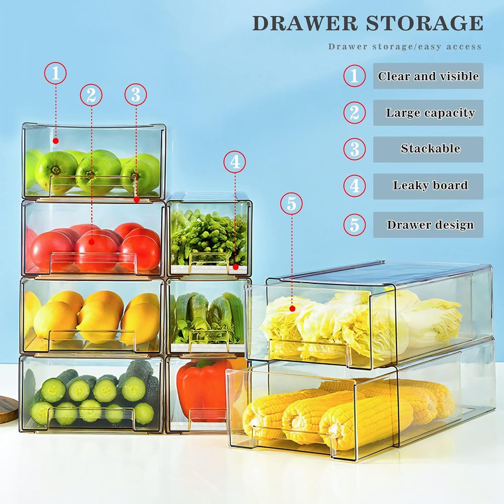 Clear Ridge Pull Out Stackable - Food Storage Without Pantry ulasan dan harga