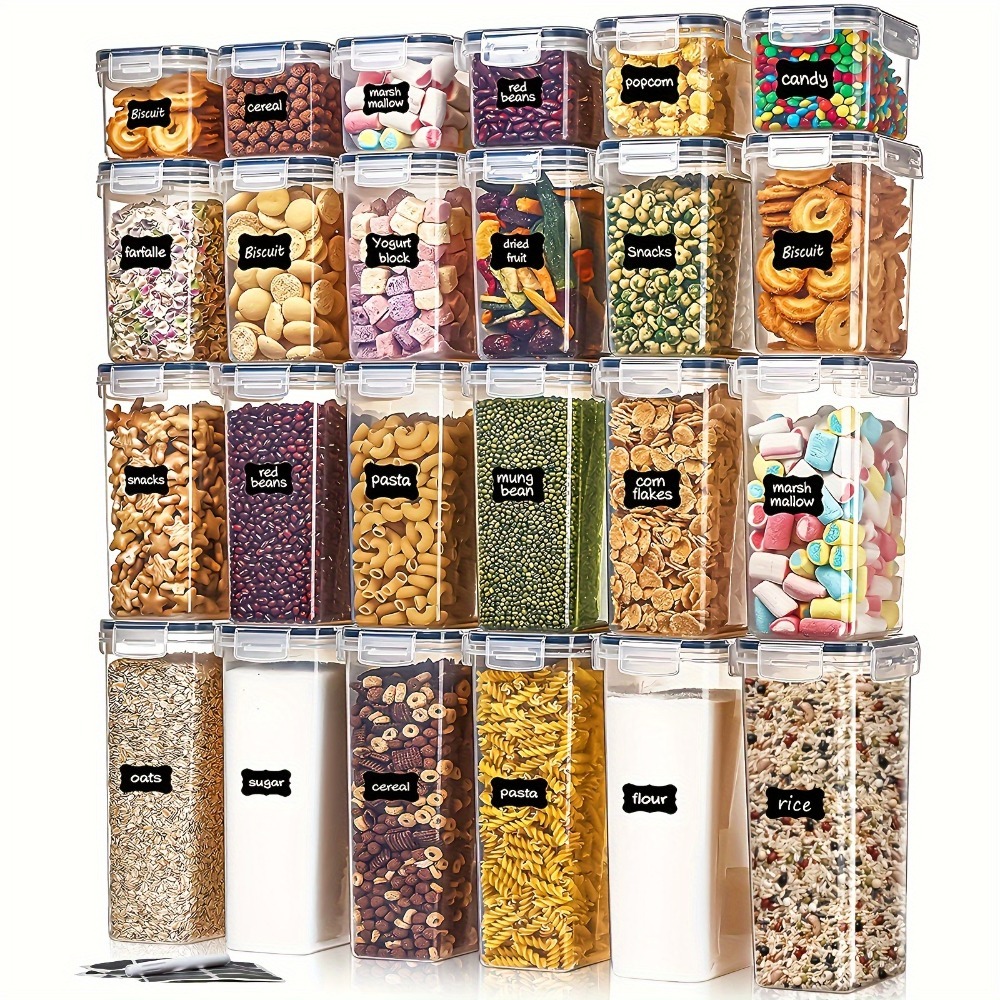 24Pcs Food Storage Containers  - Food Storage Ideas ulasan dan harga