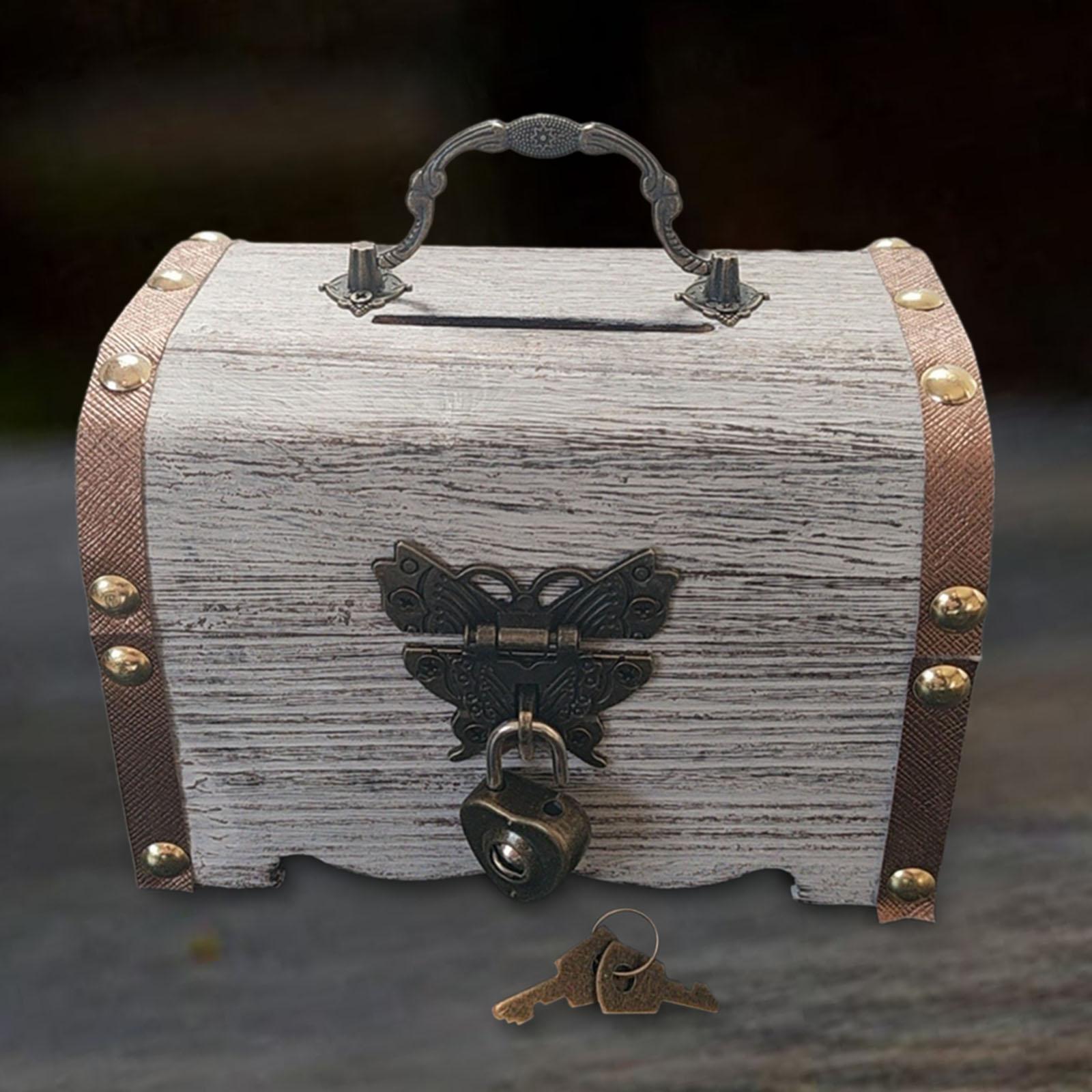 Piggy Bank Treasure Chest with - Food Storage Box With Lock And Key ulasan dan harga