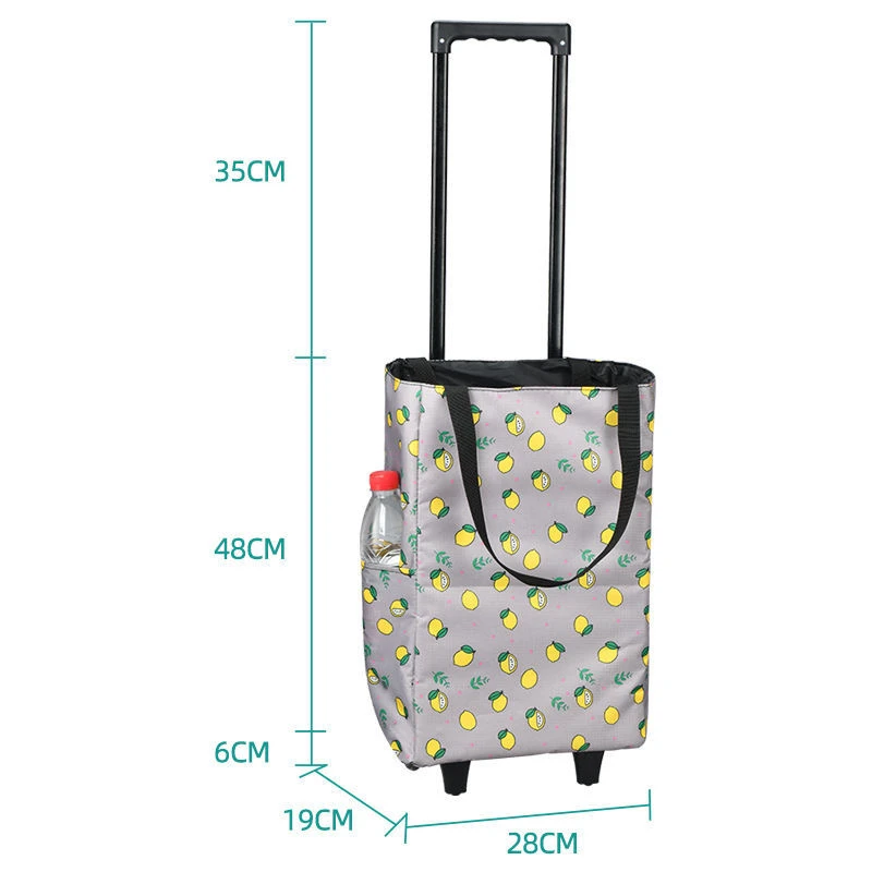 Folding Shopping Bag Women's B - Food Storage On Wheels ulasan dan harga