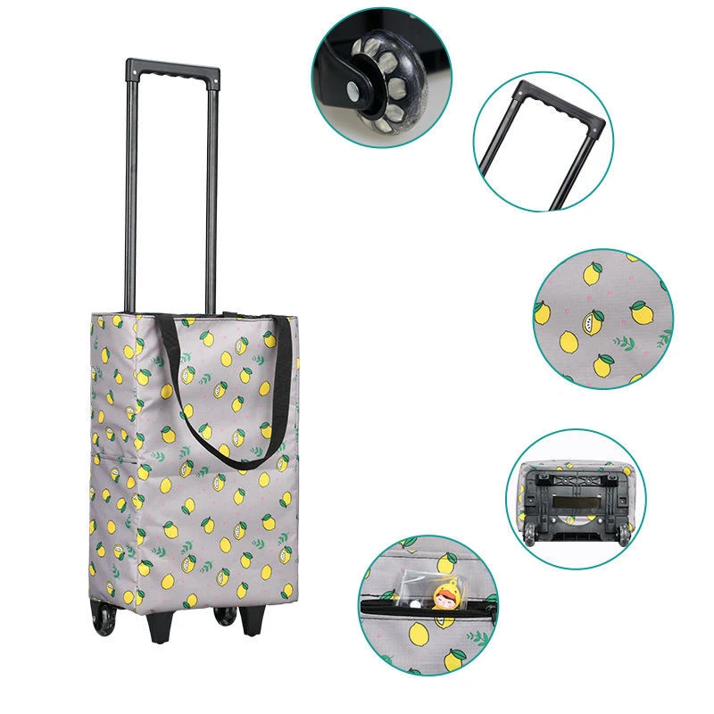 Folding Shopping Bag Women's B - Food Storage On Wheels ulasan dan harga