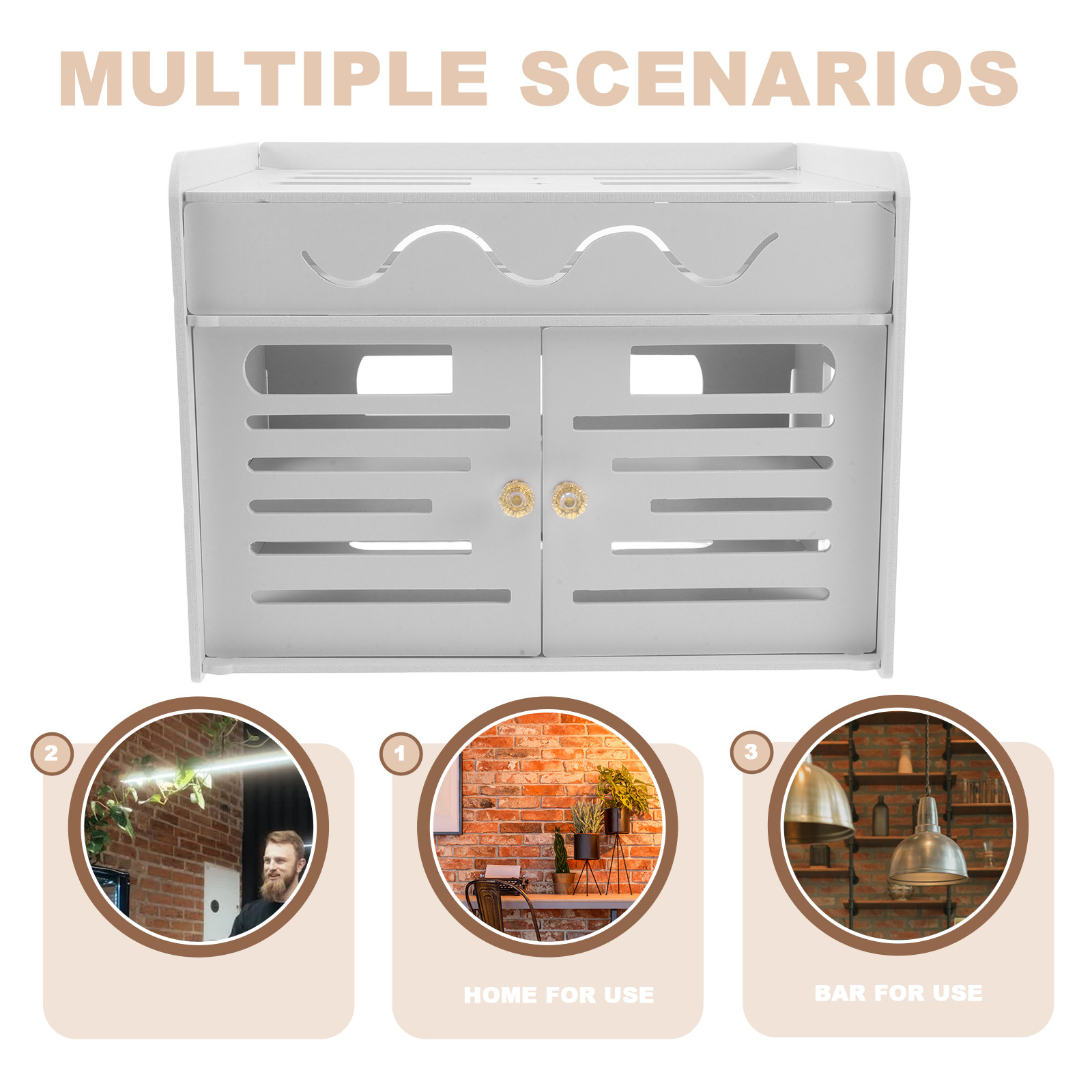 3 Layers WiFi Router Storage B - Food Storage Rack ulasan dan harga