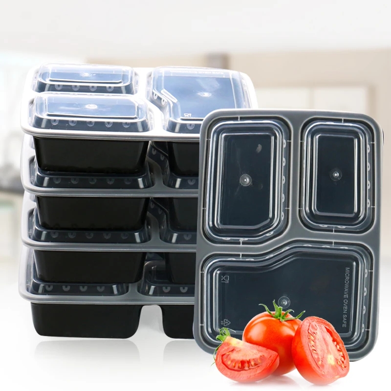 7 Pack 3 Compartment Meal Prep - Food Storage With Compartments ulasan dan harga