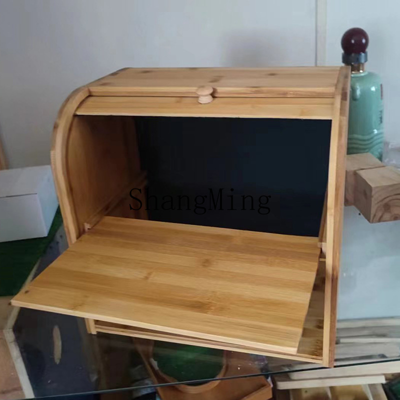 SM Household Bamboo Bread Stor - Food Storage Rack ulasan dan harga
