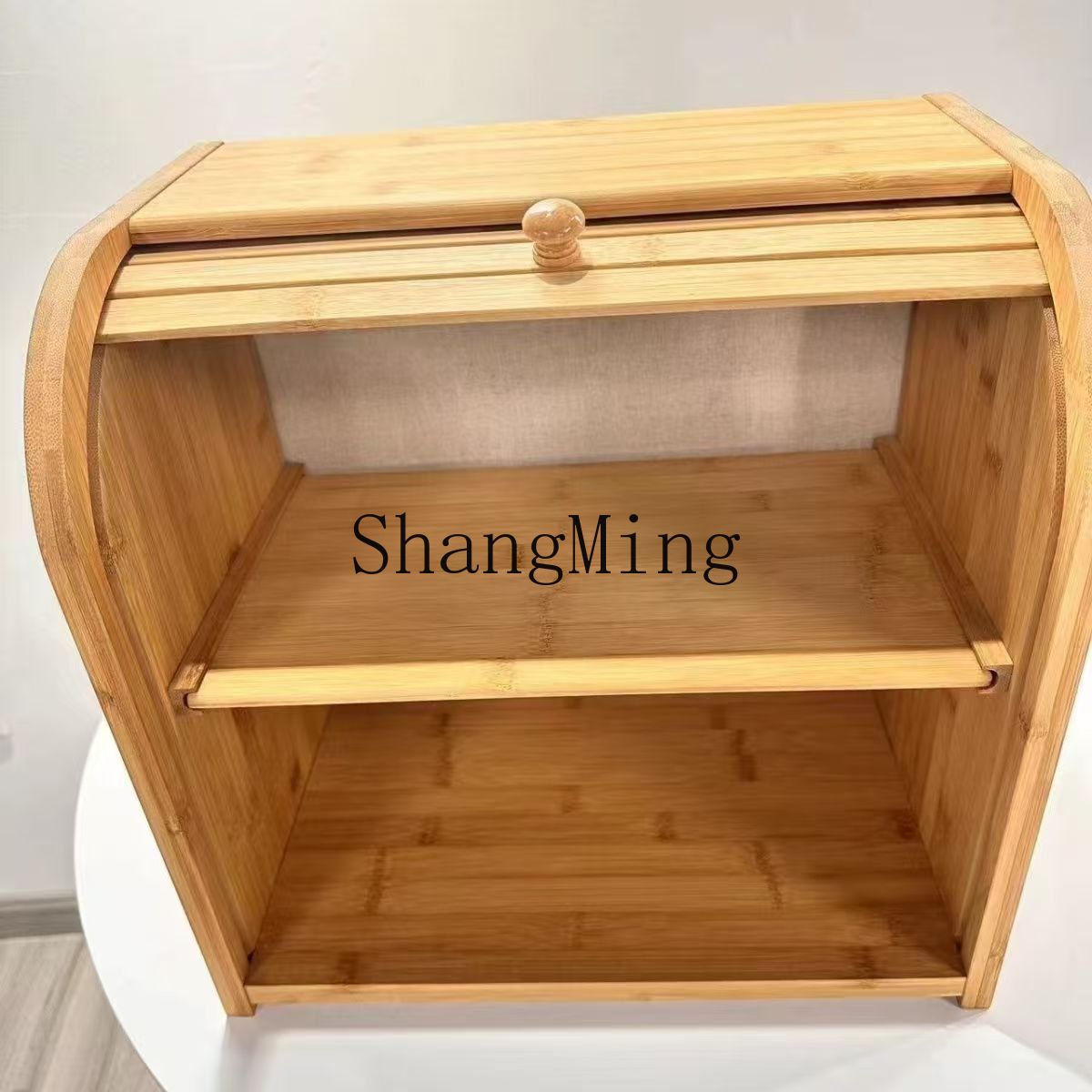 SM Household Bamboo Bread Stor - Food Storage Rack ulasan dan harga