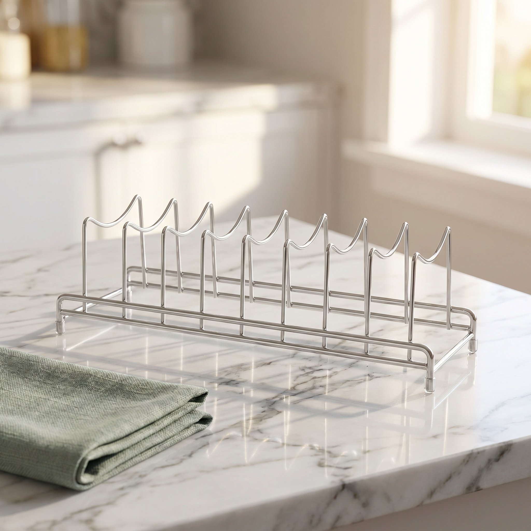 Stainless Steel 9 Section Pot  - Food Storage Rack ulasan dan harga