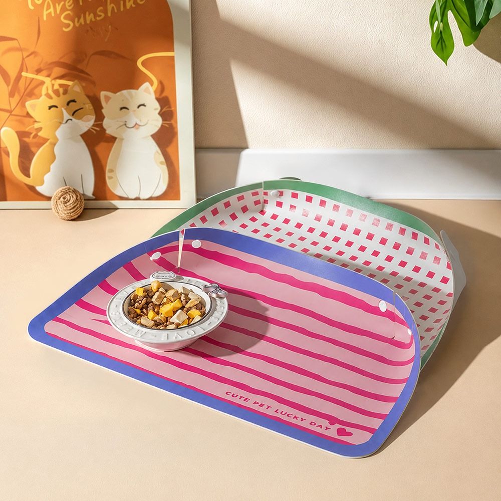 New PU Leather Cat Dog Food Ma - Food Storage With Scoop ulasan dan harga