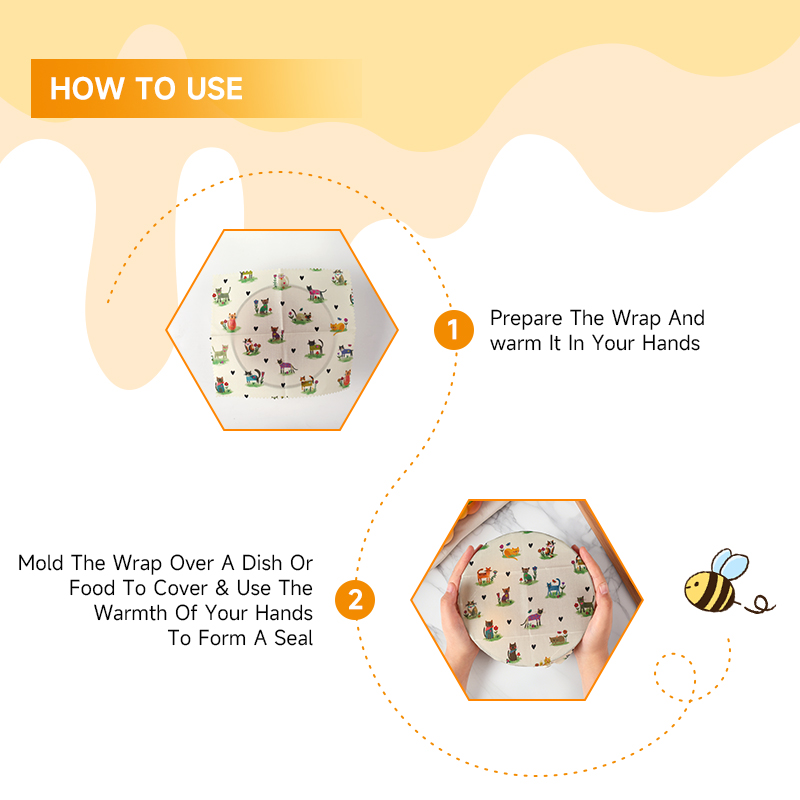 6 Packs (2S. 2M, 2L) Reusable  - Beeswax Food Wrap ulasan dan harga