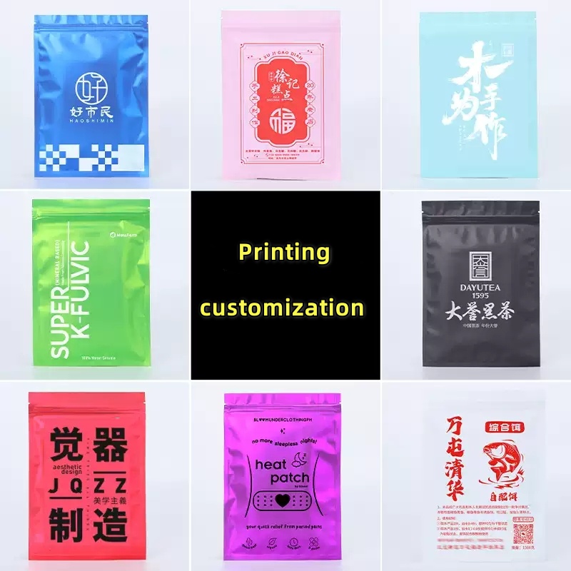 100 pcs Colorful Top Feed Foil - Food Storage Ziploc Bags ulasan dan harga