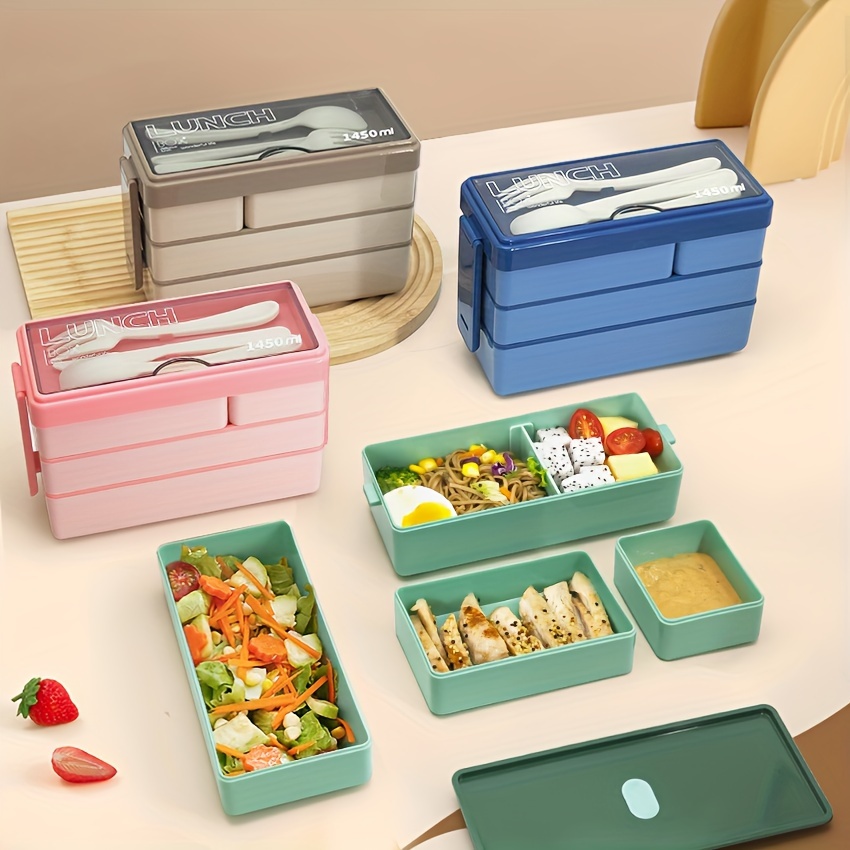 1450ML Bento Lunch Box Large C - Food Storage With Scoop ulasan dan harga