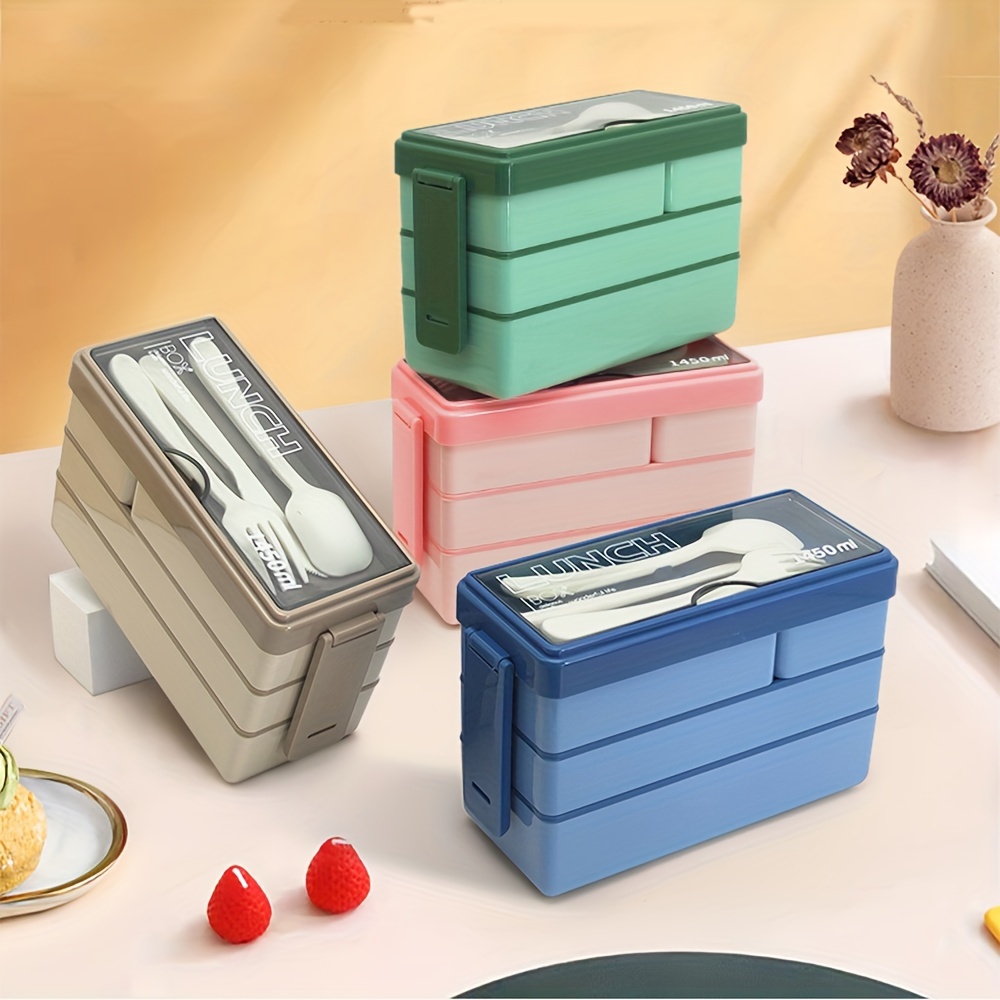 1450ML Bento Lunch Box Large C - Food Storage With Scoop ulasan dan harga