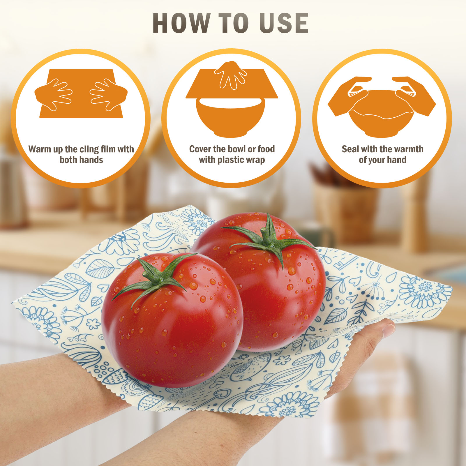 9 Pcs Organic Beeswax Wrap Reu - Beeswax Food Wrap ulasan dan harga