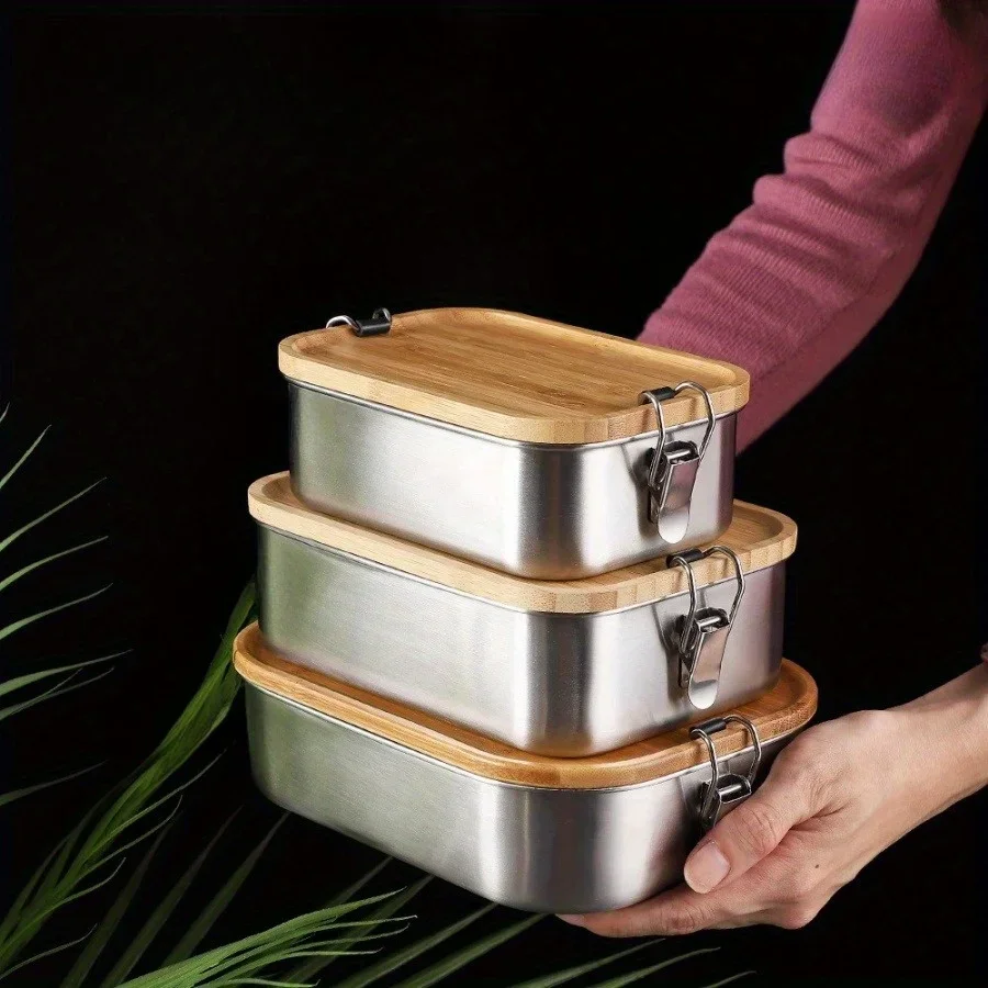New 304 stainless steel bamboo - Food Storage Ideas ulasan dan harga