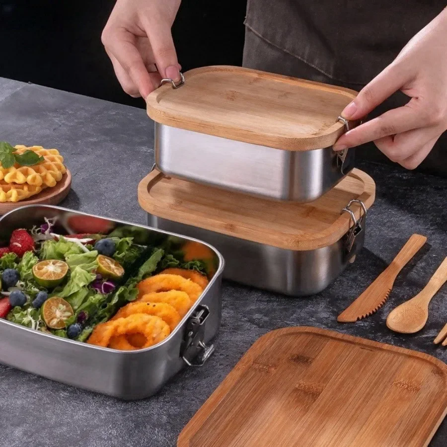 New 304 stainless steel bamboo - Food Storage Ideas ulasan dan harga