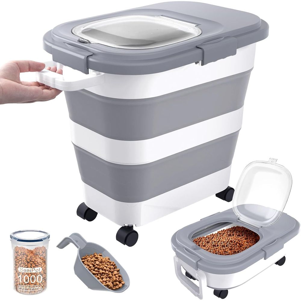 Airtight Dog Food Storage Cont - Food Storage With Scoop ulasan dan harga