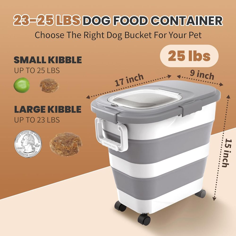 Airtight Dog Food Storage Cont - Food Storage With Scoop ulasan dan harga
