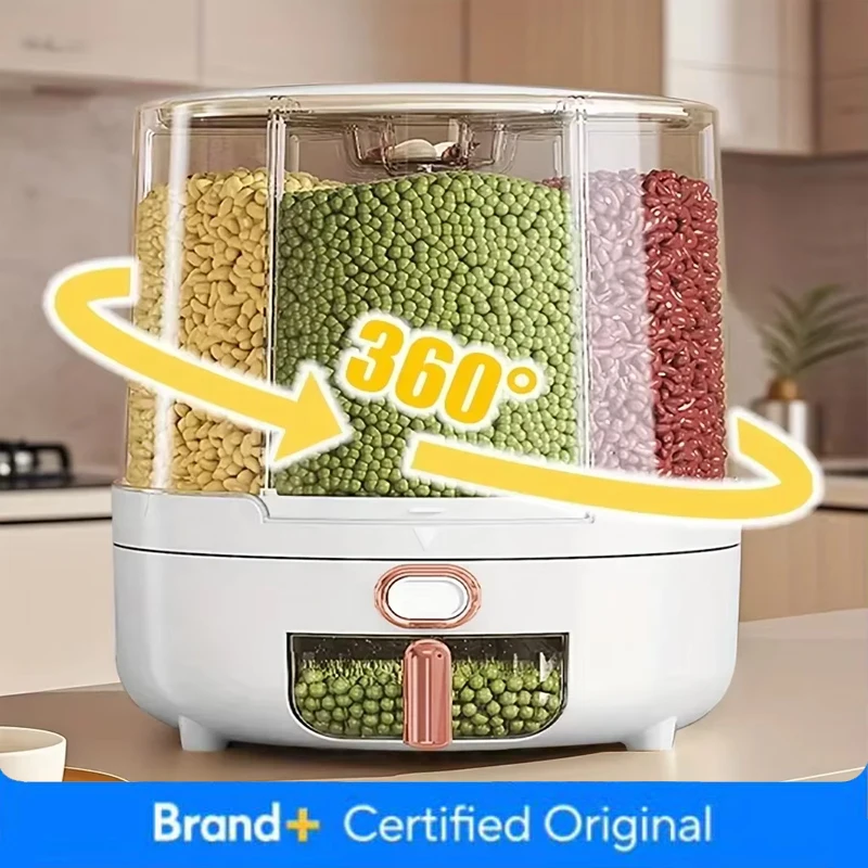 6-Compartment 360° Rotating Ai - Food Storage With Compartments ulasan dan harga