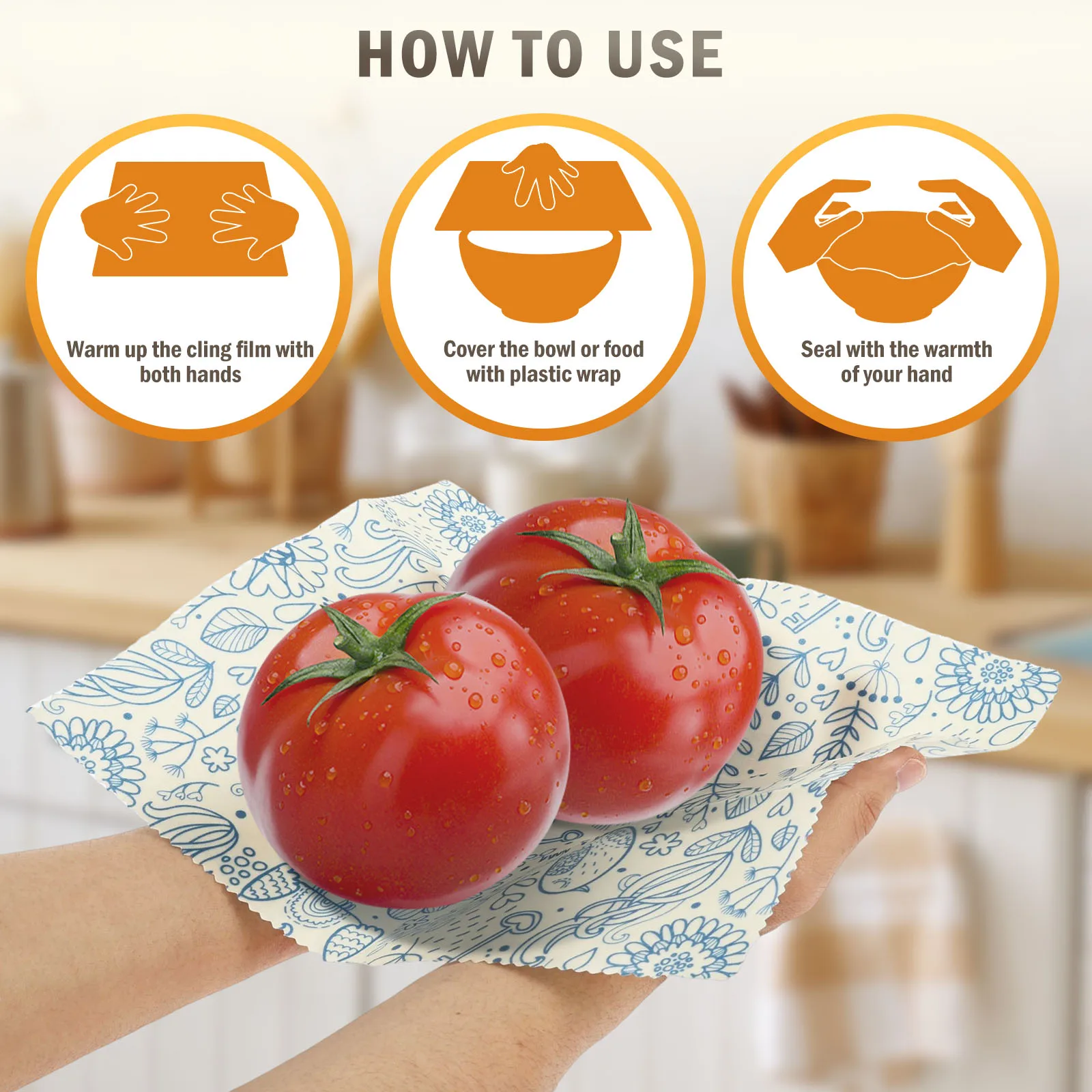 9 Pcs Organic Beeswax Wrap Reu - Beeswax Food Wrap ulasan dan harga