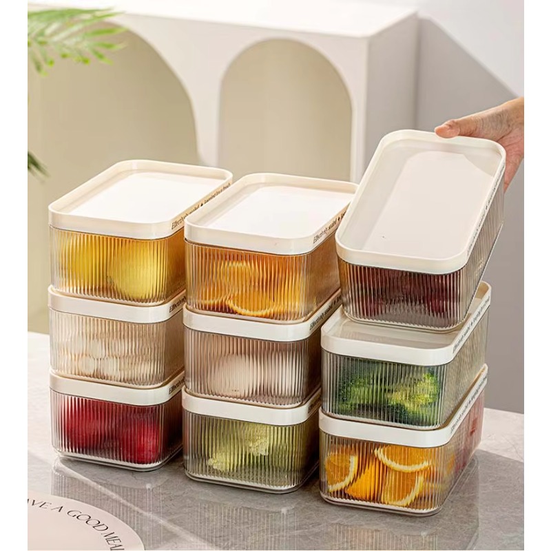 Stackable Plastic Rectangle PE - Food Storage Pet ulasan dan harga