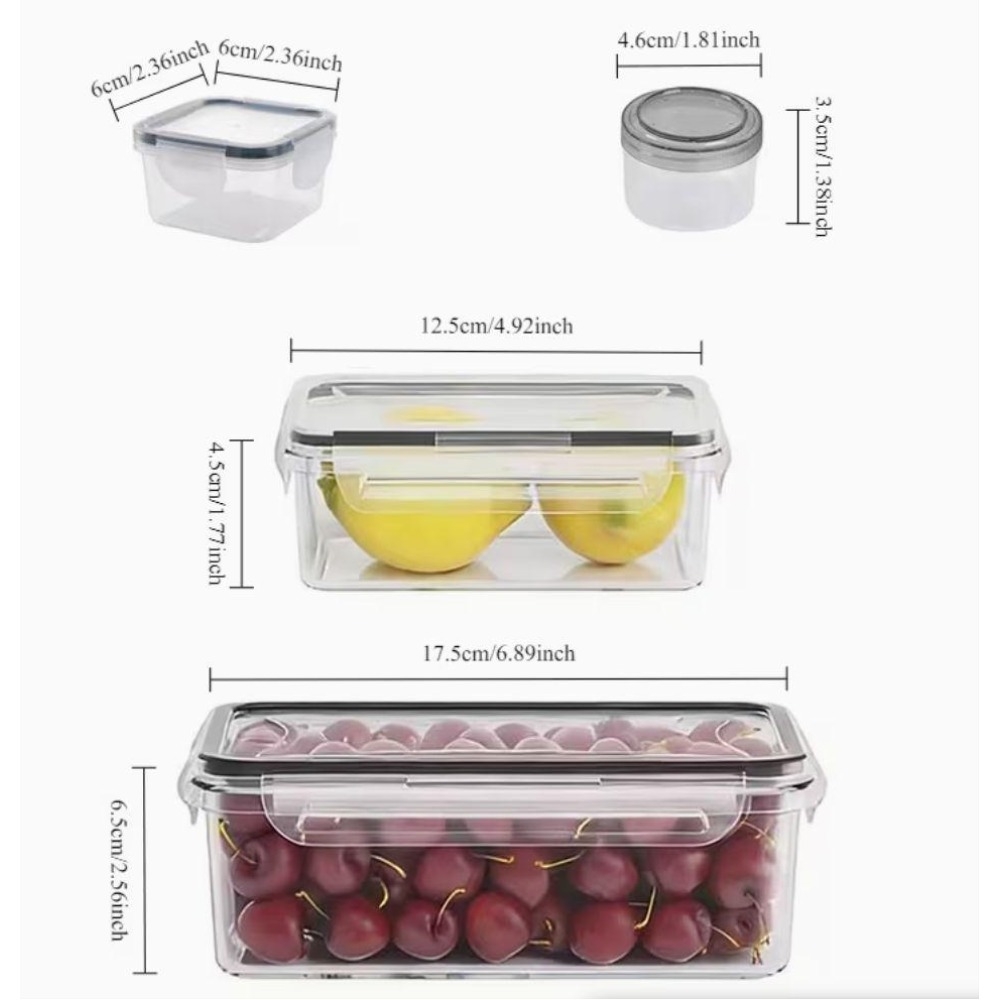 4-Piece Clear Food Storage Con - Food Storage Ideas ulasan dan harga