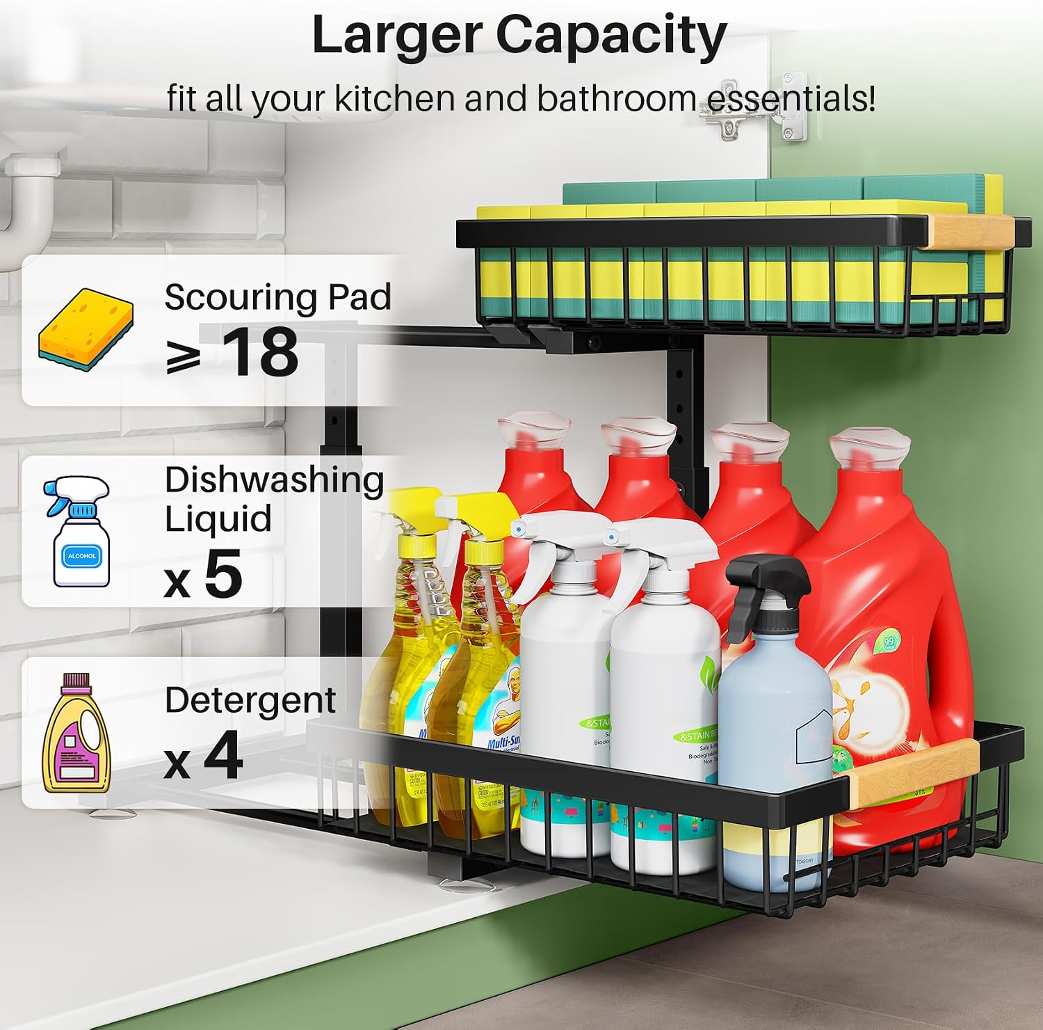 Kitstorack Under Sink Organize - Food Storage Without Pantry ulasan dan harga