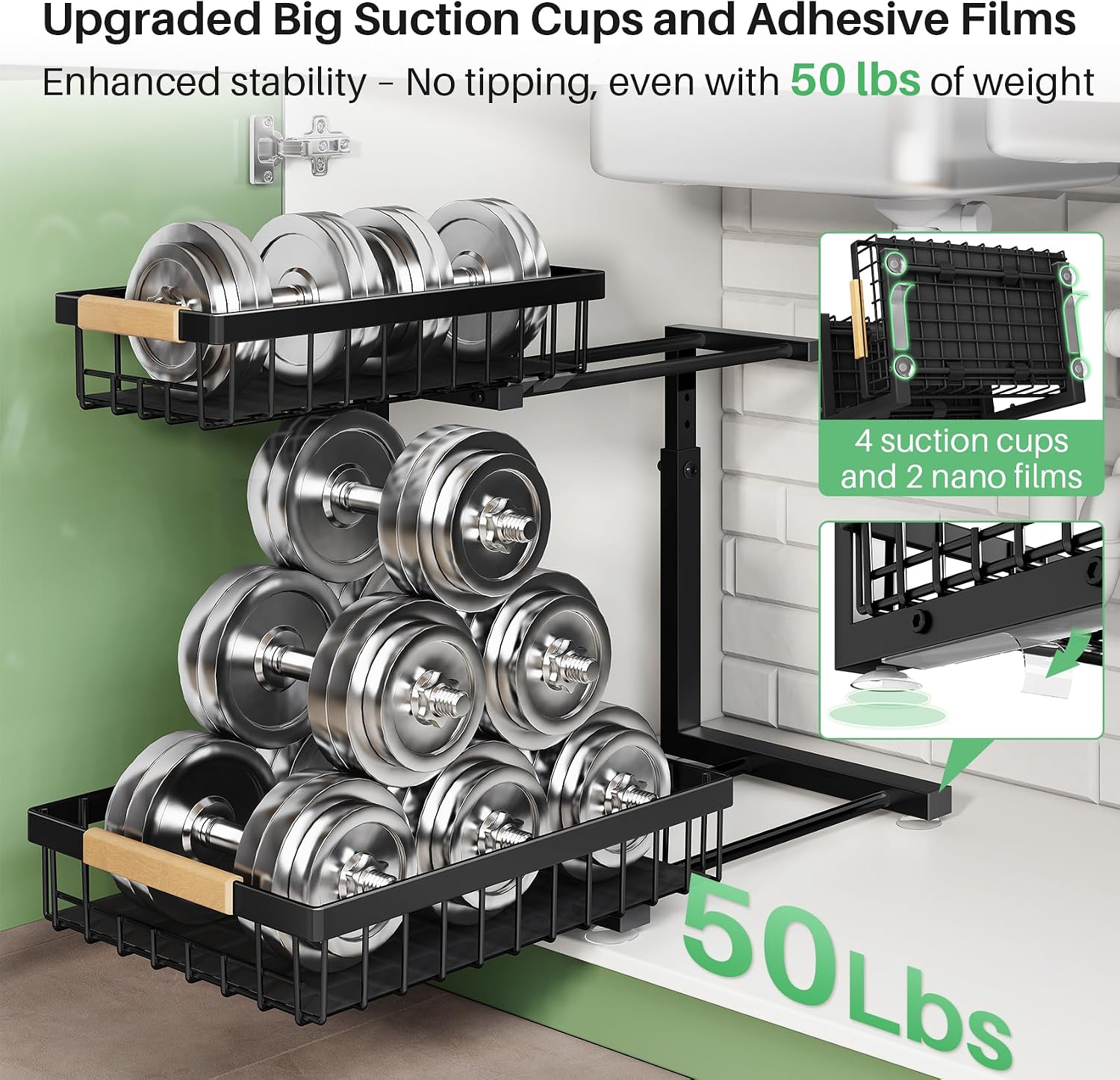 Kitstorack Under Sink Organize - Food Storage Without Pantry ulasan dan harga