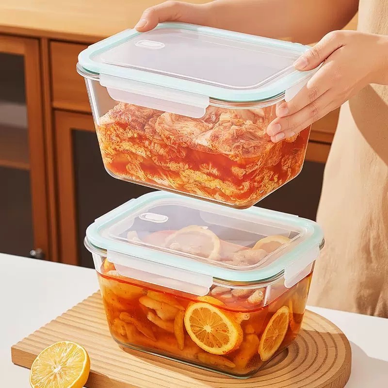Large Capacity Glass Food Stor - Food Storage Containers Glass ulasan dan harga