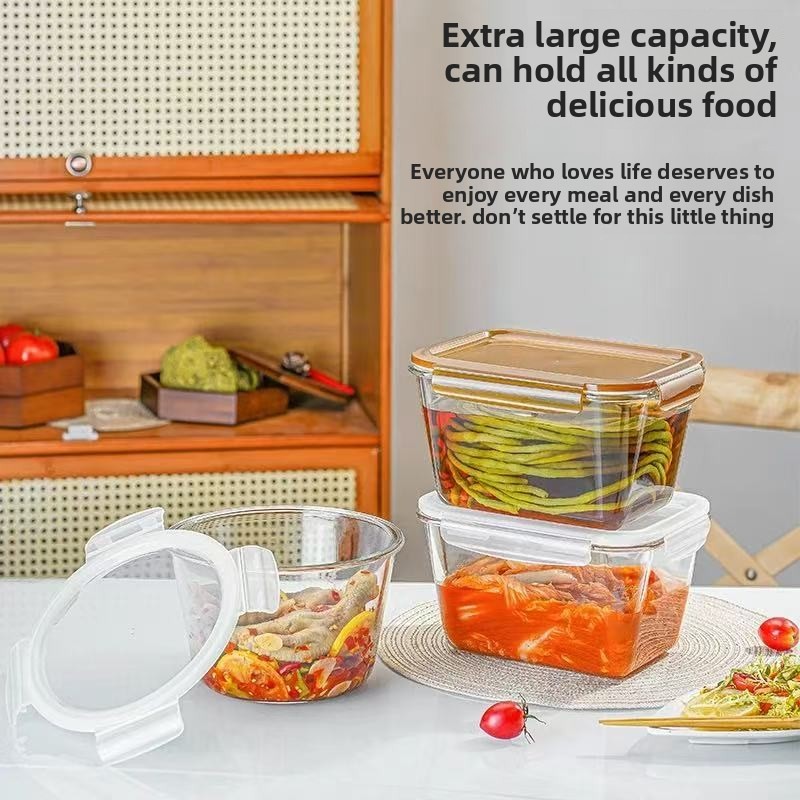 Large Capacity Glass Food Stor - Food Storage Containers Glass ulasan dan harga