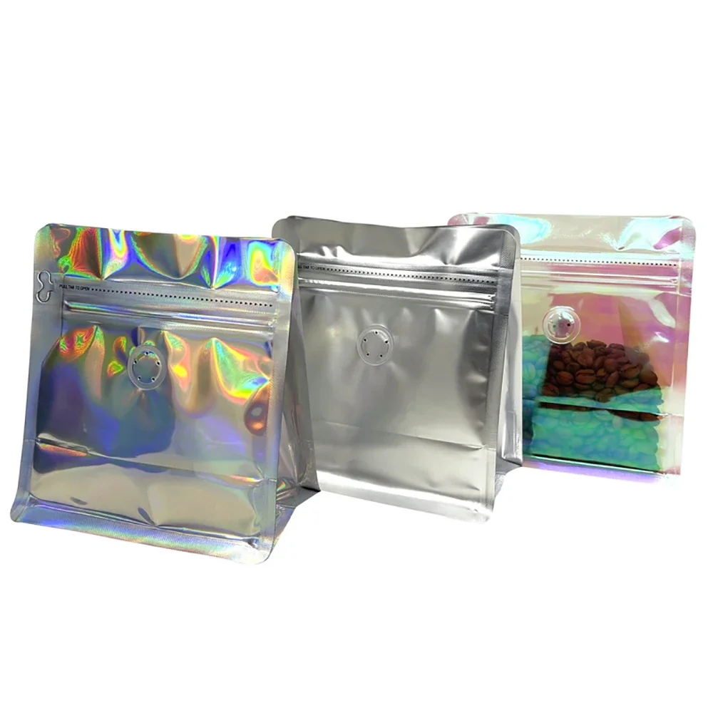 100pcs Pink Rainbow Laser Holo - Food Storage Ziploc Bags ulasan dan harga