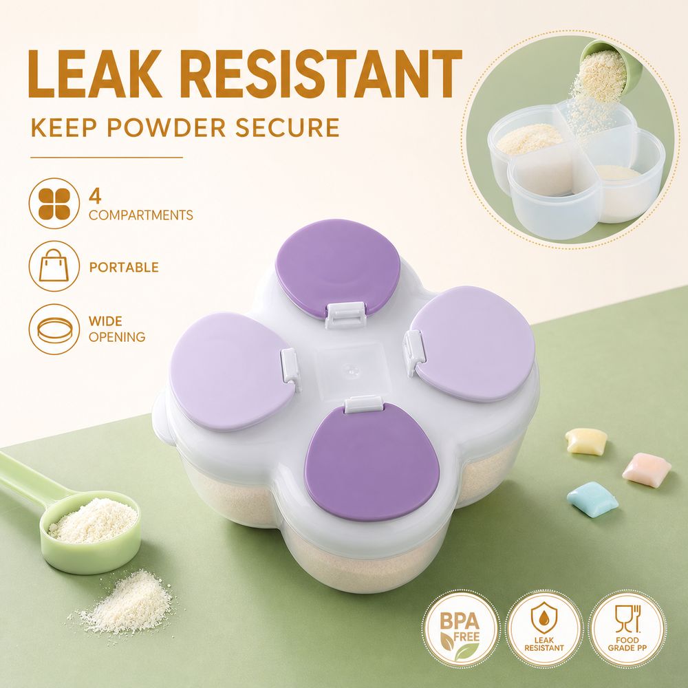 Partitioned Formula Dispenser  - Food Storage With Compartments ulasan dan harga