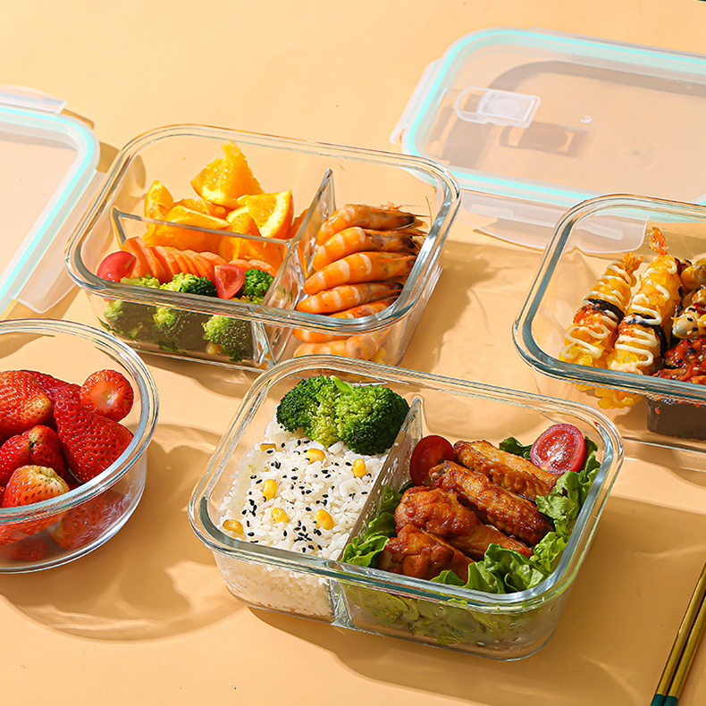 Glass Fresh-Keeping Box high B - Food Storage Containers Glass ulasan dan harga