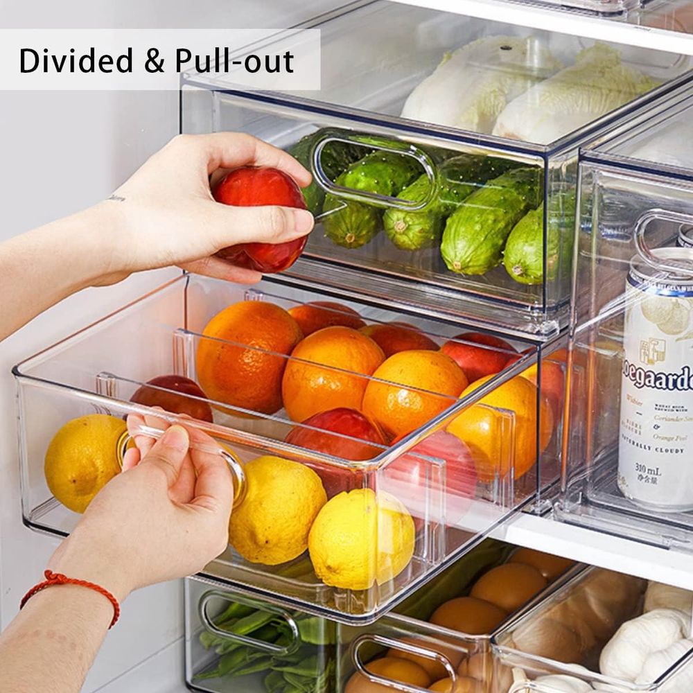 Clear Ridge Pull Out Stackable - Food Storage Without Pantry ulasan dan harga