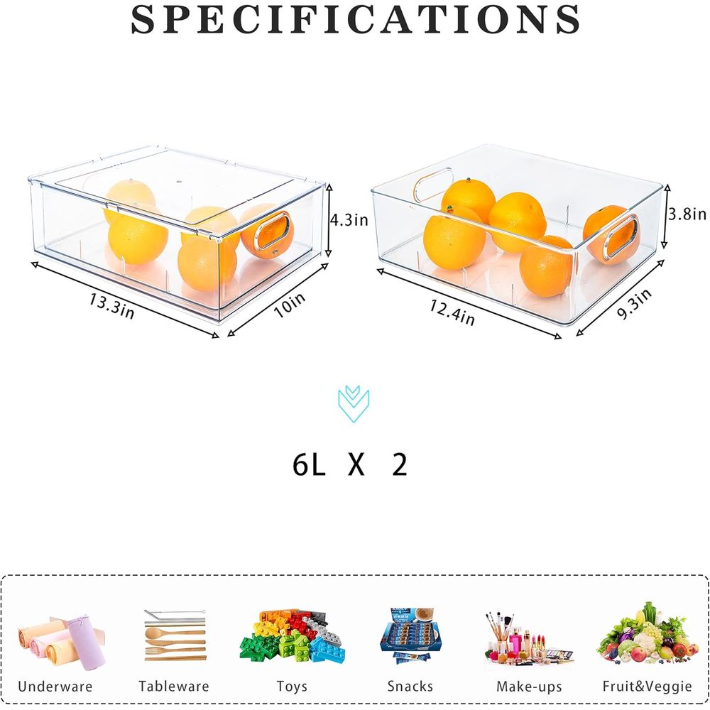 Clear Ridge Pull Out Stackable - Food Storage Without Pantry ulasan dan harga