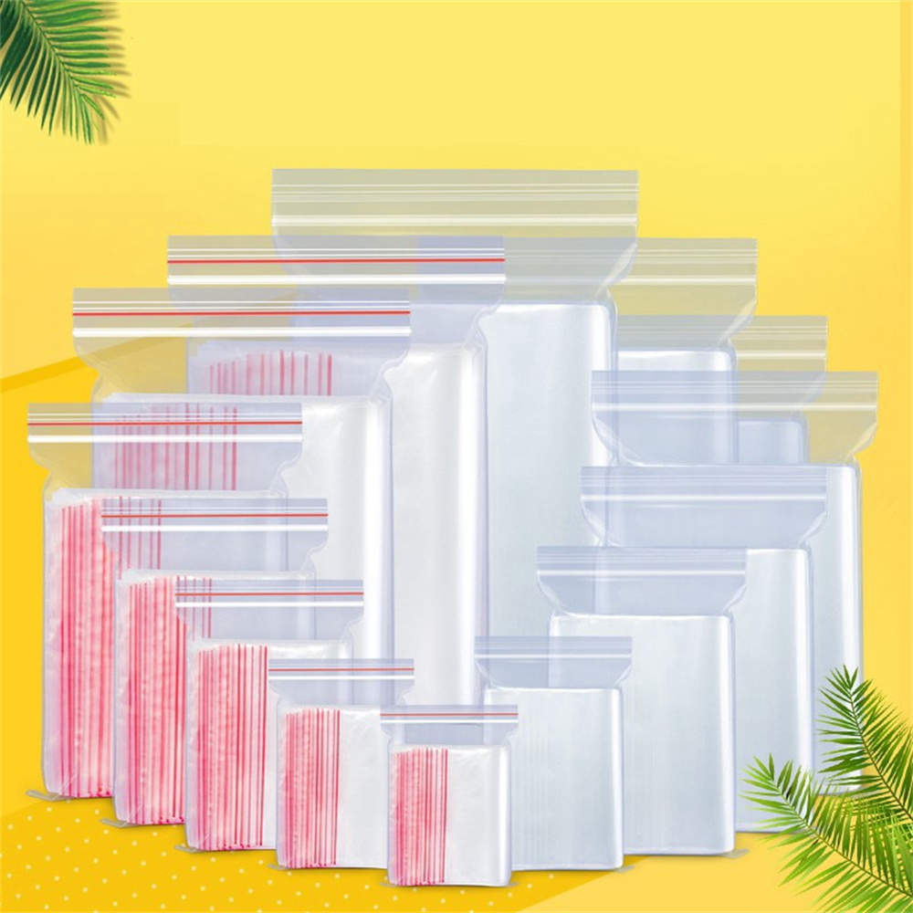 100 Pcs/Pack 5-12 Wire Self Se - Food Storage Ziploc Bags ulasan dan harga