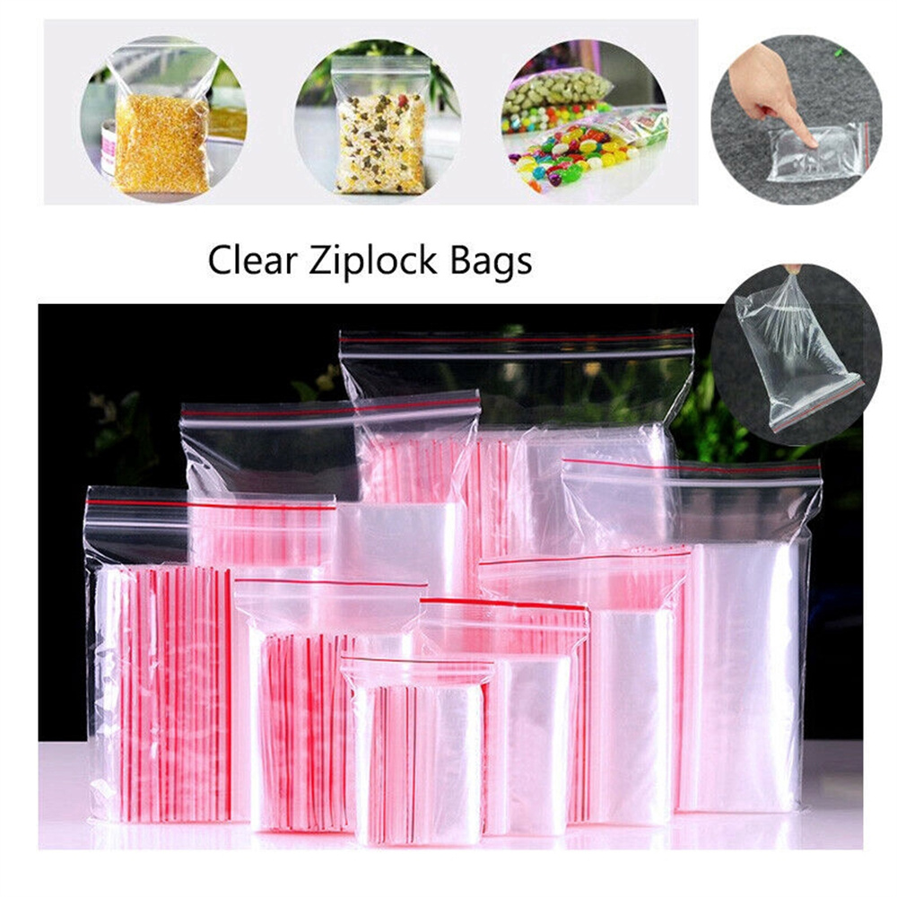 100 Pcs/Pack 5-12 Wire Self Se - Food Storage Ziploc Bags ulasan dan harga